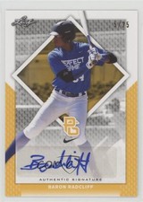 2016 Leaf Perfect Game National Showcase Yellow 5/25 Baron Radcliff Auto 0cz