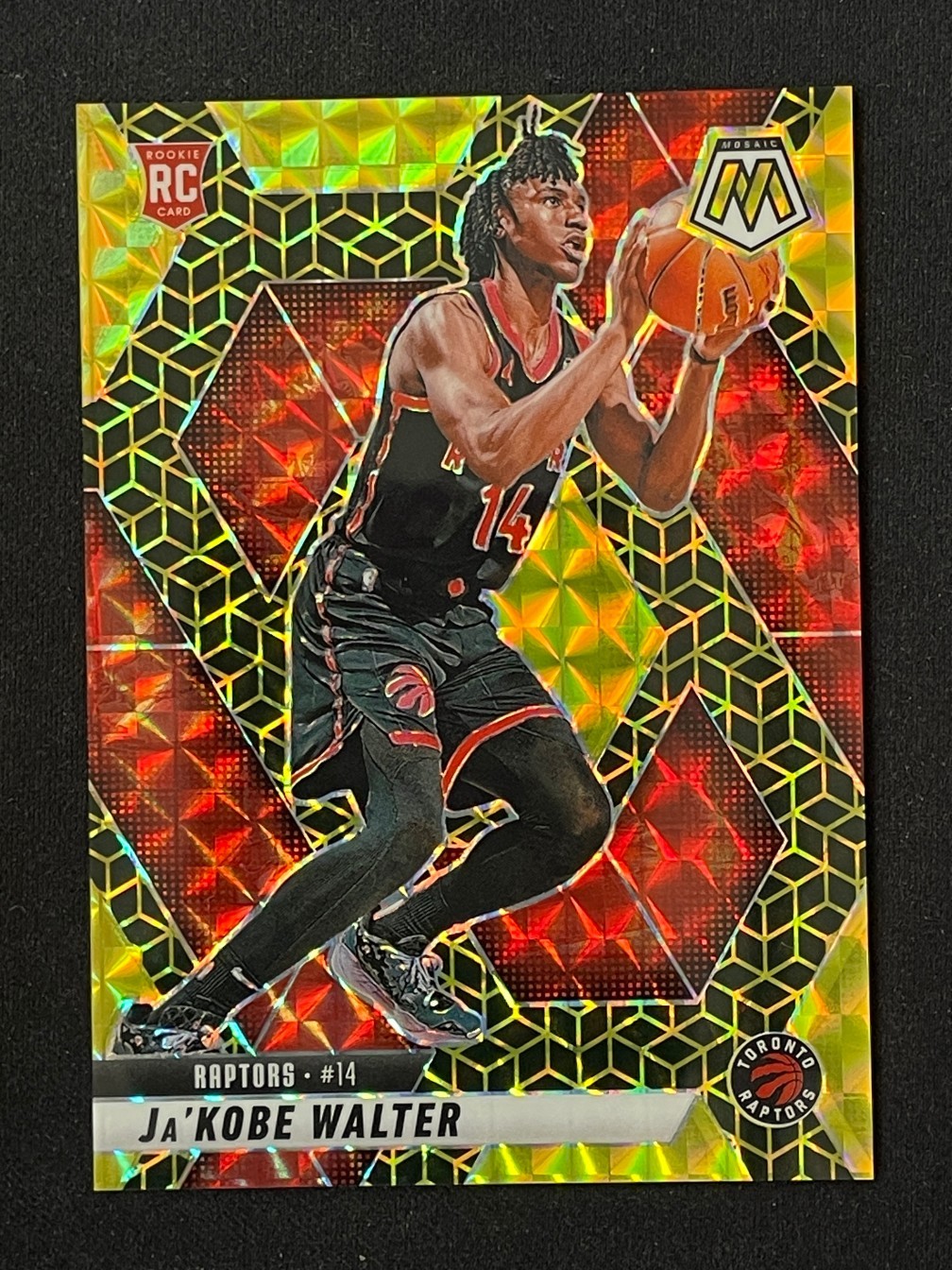JaKobe Walter 2024-25 Panini Mosaic RC Spectris Gold /10 #234
