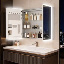 Smart Bluetooth Music Aluminum Bathroom Medicine Cabinet Mold-proof Wall Cabinet