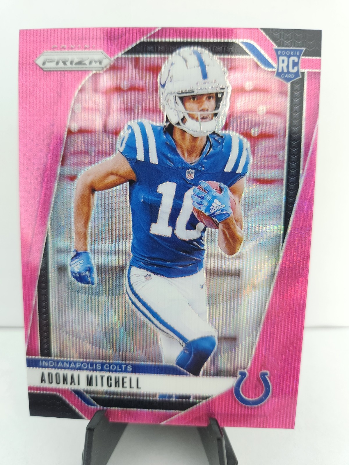 2024 Panini Prizm - Rookies Adonai Mitchell #303 Pink Wave Prizm (RC) COLTS