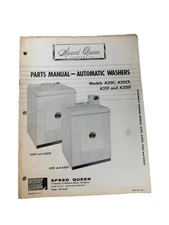 c1950 Speed Queen Commercial  washer, parts, manual automatic washers A20c Etc.