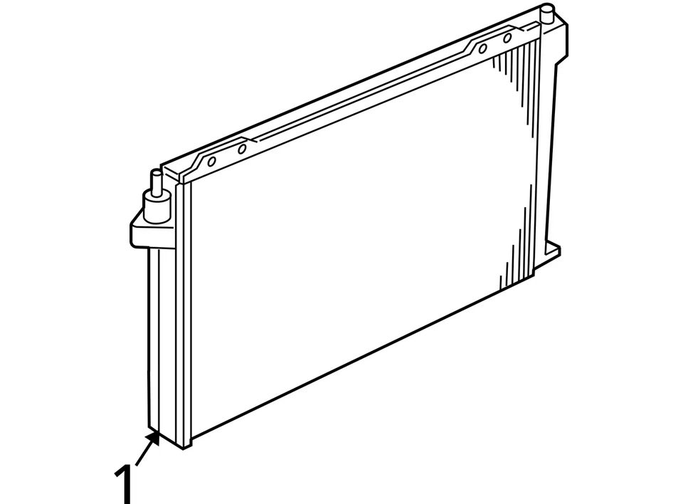 Condensador de CA compatible con 06-11 Crown Victoria 1772322 Foto 4 de 4