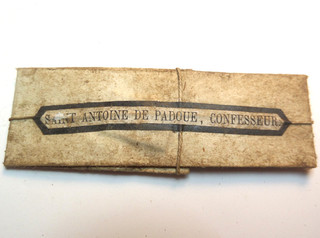 ANTIQUE RELIQUARY RELIQUE RELIC TO SAINT ANTHONY OF PADUA / ST ANTOINE DE PADOUE