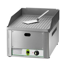 Fry top rigato professionale a gas cm 36x60x30 RS1207