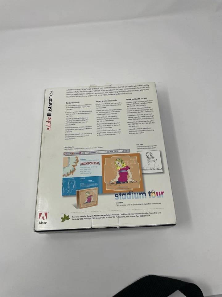 ADOBE ILLUSTRATOR CS2 Uograde for Windows 2 Discs w/ Serial Number & User Manual - Image 3 of 4