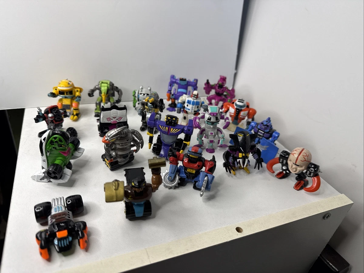 Lot Lewis Galoob Zbots - 1 Véhicule + 4 Figurines - Occasion - Jouet Vintage Années 90