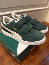 Brand New In Box Puma KIDS Suede Classic size 13.5 Green Sneakers