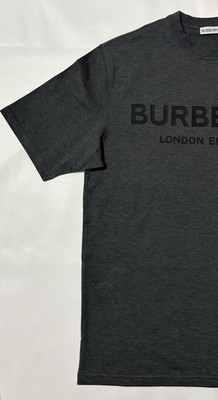 BURBERRY T shirt Medium M Gray Melange New With Tags | eBay