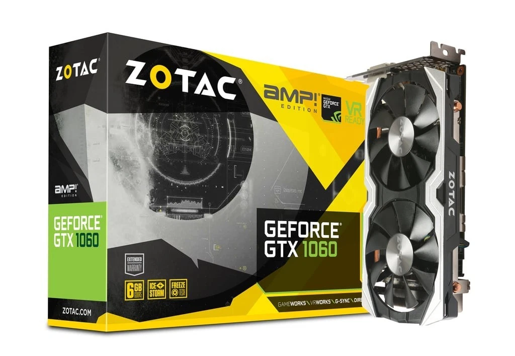 ZOTAC NVIDIA GeForce GTX 1060 6 GB Memory Computer Graphics Cards