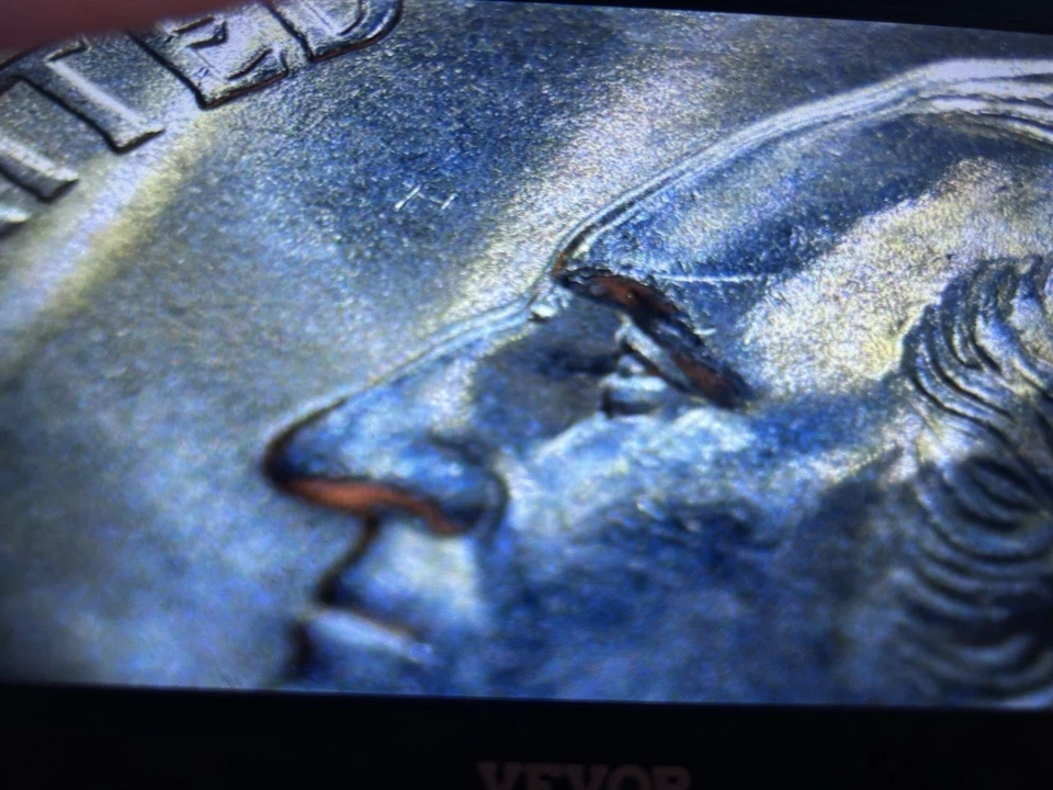 2008-P NM MS Error Quarter Die Chip In Hair And Nose, Die Crack On Forehead  - Image 4 of 4