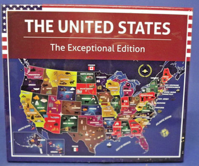 The United States Jigsaw Puzzle The Exceptional Edition 100 Pieces 20'' x 15'' New