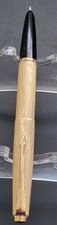 Vintage Parker 17 Lady Insignia Clad in Brushed Rolled Gold.