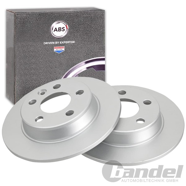 2X ABS Bremsscheiben 268Mm Voll Hinten Passend FüR Ford Galaxy Seat Alhambra VW-image
