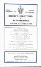 Bishop&rsquo;s Stortford V Leytonstone - 1976/77 Isthmian League - 22nd March 1977