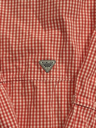 Columbia PFG Super Bonehead Men Colorful Mini-Checks Vented Fishing Shirt XL PFG - Picture 7 of 9