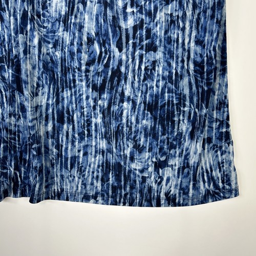 Catherines Damen ärmelloses Top Größe 3X blau Batik Schlüsselloch Stretch Büro - Bild 3 von 12