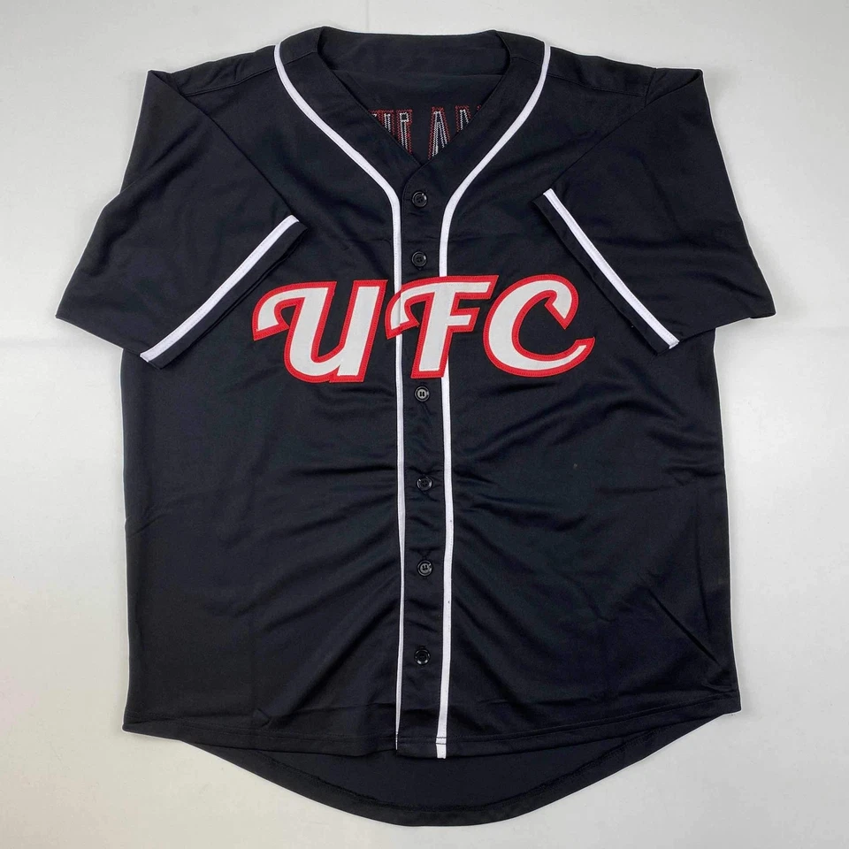 Camisa Jersey Negra Autografiada/Firmada Thug Rose Namajunas UFC MMA Certificado de Autenticidad PSA/DNA Foto 4 de 4