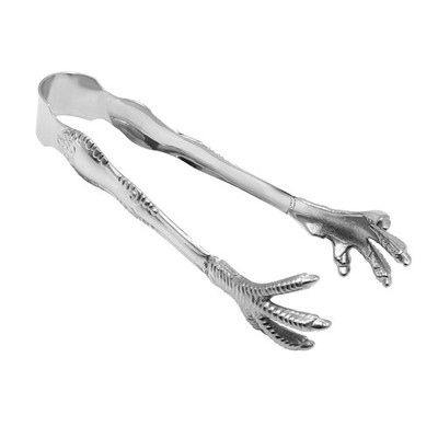 Stainless Steel Eagle Claw Ice Tongs Bartender Puck Clip Bar Tool