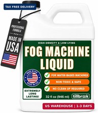 Fog Machine Liquid, 32 oz, High-Density, Long-Lasting, Water-Based Formula