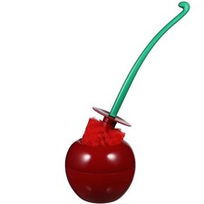 Creative Cherry Shaped Toilet Bowl Brush and Holder, Toilet Brush with Holder...