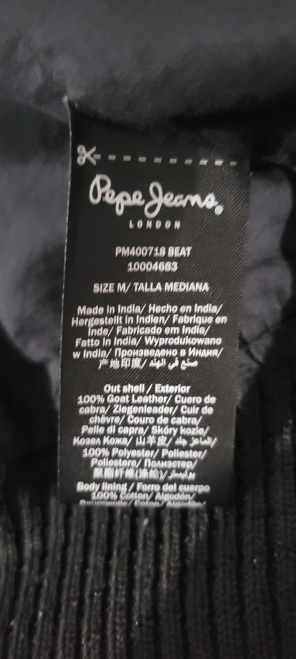 Chaqueta de Cuero Pepejeans Hombre - Imagen 4 de 4