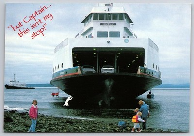 MV Klickitat Ferry Grounding Postcard Port Townsend WA