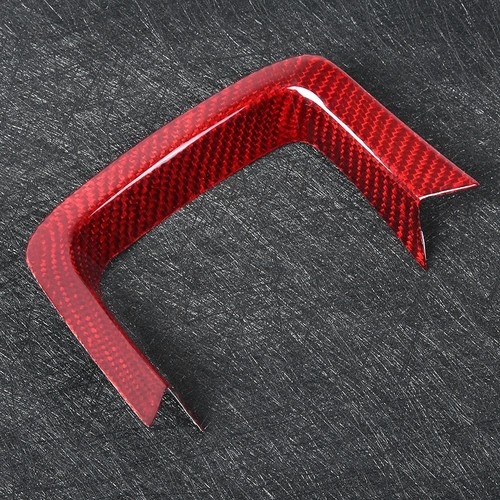 Car Hot Steering Wheel Decoration Trim Red Carbon Fiber Fits For - Picture 2 of 8