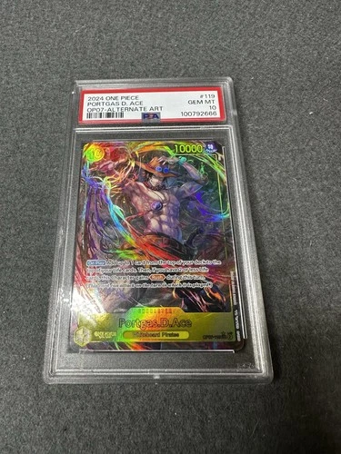 Portgas D. Ace PSA10 2024 One Piece 500 Years In Op07-Alternate Art #119