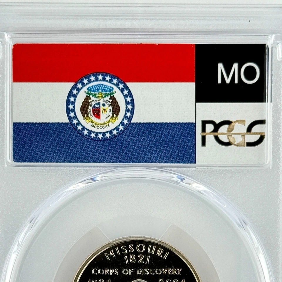 Missouri Quarter PR 70 DCAM PCGS Clad 2003 S Best Top Grade 25c State Flag Label - Image 2 of 4