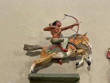Elastoin Indian Figure Native American - Germany - PLUS Extra Cast Metal Figures
