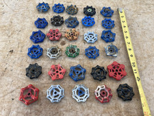 Lot of (30) Vintage Metal Faucet Knobs Valve Handle STEAMPUNK Spigot Industrial