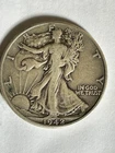 1942 Walking Liberty Half Dollar -Ungraded Circulated minted in Philadelphia.