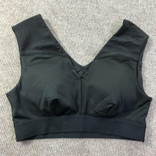 Tommie Copper Sports Bra Womens Medium Black Shoulder Support Copper Zinc Gym
