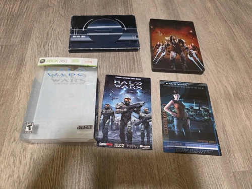 Halo Wars Limited Edition SteelBook XBox 360  W/ Cards & Genesis Comic Book