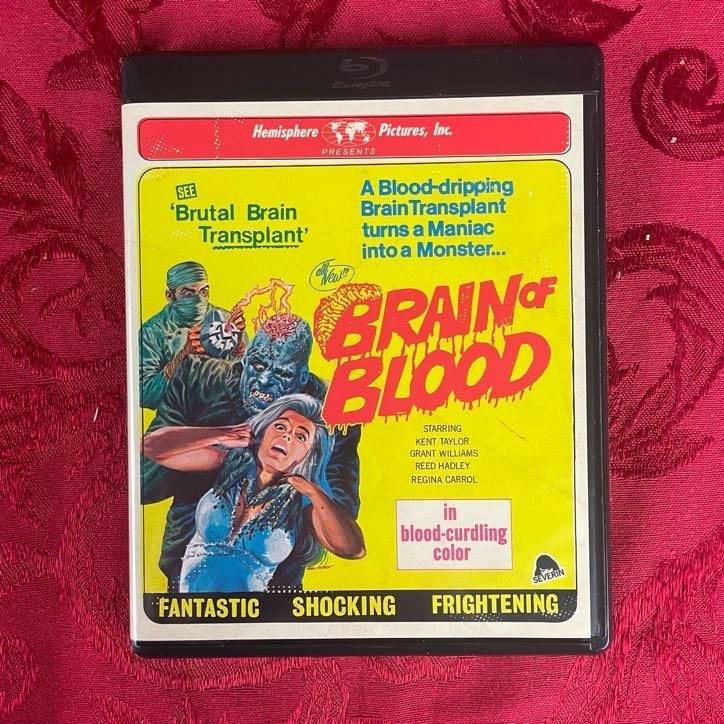 BRAIN OF BLOOD (Blu-ray) SEVERIN Films, Kent Taylor, Grant Williams, Reed Hadley