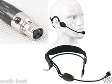 Black earhook Headset Microphone For Shure Wireless Mic Mike System
