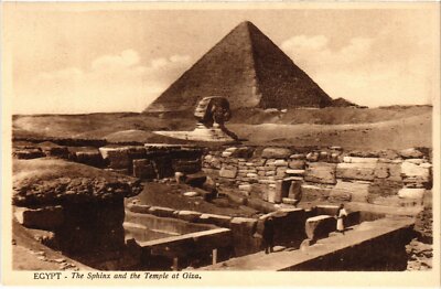 CPA AK GIZEH The Sphinx and the Temple of Giza EGYPT (1325616)