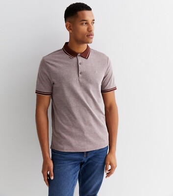 Farah Men’s Moores SS Polo Shirt, Short Sleeve Top, 514 Archive Burgundy,  Medium UK