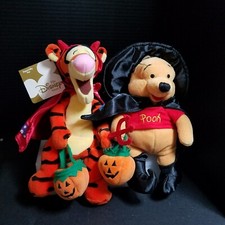 Halloween Mini Bean Bag Witch Pooh Devil Tigger 8" Disney With Tags 2000