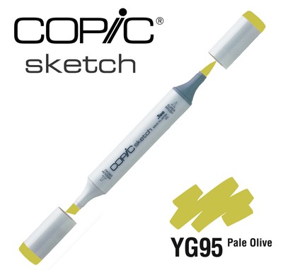Marqueur à l'alcool Copic Sketch YG95 Pale Olive