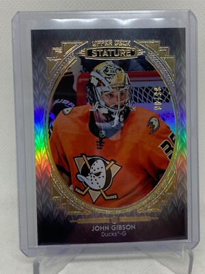 JOHN GIBSON 20-21 UD Stature #35 SP /99 Anaheim Ducks