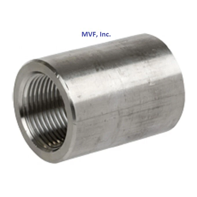 1/4" 3000 (3M) Female (NPT) Full Coupling 304 Stainless Steel SS050221304 - Image 3 of 4