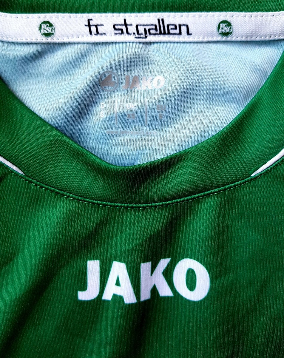 Maillot Vintage FC St. Gallen 2012/2013 - JAKO - Homme Taille S - Vert, Petite Tache