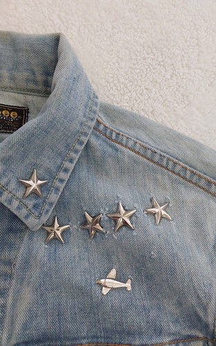 Vintage 80s Lee Denim Jacket Womens 36 Regular Sanforized 100 % Cotton Made USA - Picture 6 of 22