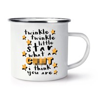 Funkeln Little Star What A C Netto I Denken Sie Sind Emaille Tasse Scherz Rude