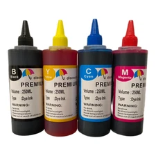4x250ml Dye refill ink for HP 970 970XL 971 XL X451DN X451DW X476DN