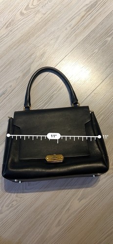Anya Hindmarch Leather Push Lock Geometric Multicolored Shoulder/Hand Bag Black - Picture 9 of 11