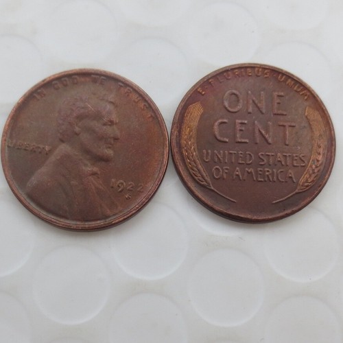 1922-S Lincoln Wheat Cent Penny Rare Sought As Shown In The Figure