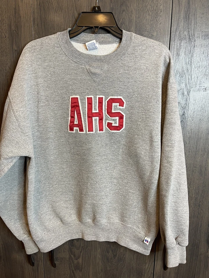 Vintage American Heritage School College Sweatshirt Adult Large Gray - Image 2 of 4