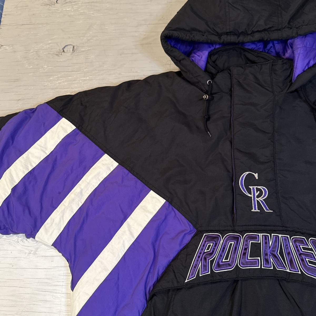 Vintage 90s MLB Starter Colorado Rockies Pullover 1/2 Zip Vintage 90s MLB Starter Colorado Rockies Pullover 1/2 Zip